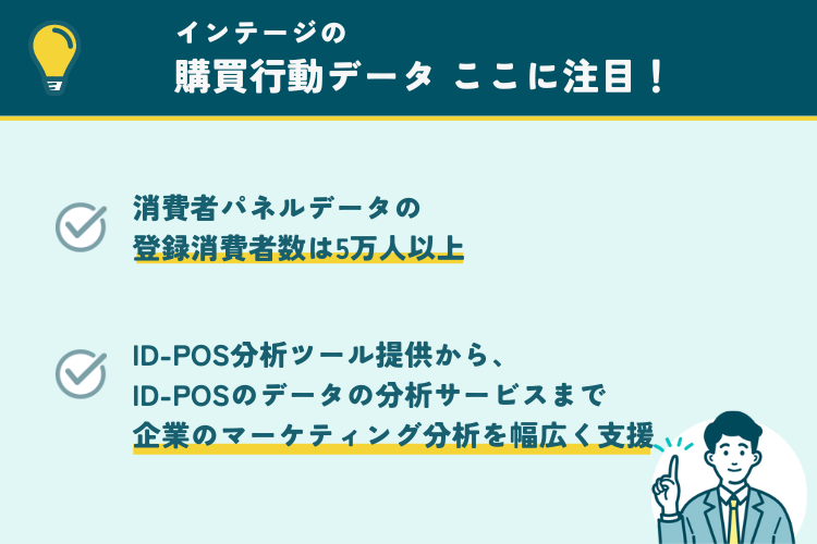 インテージの購買行動データの注目ポイント