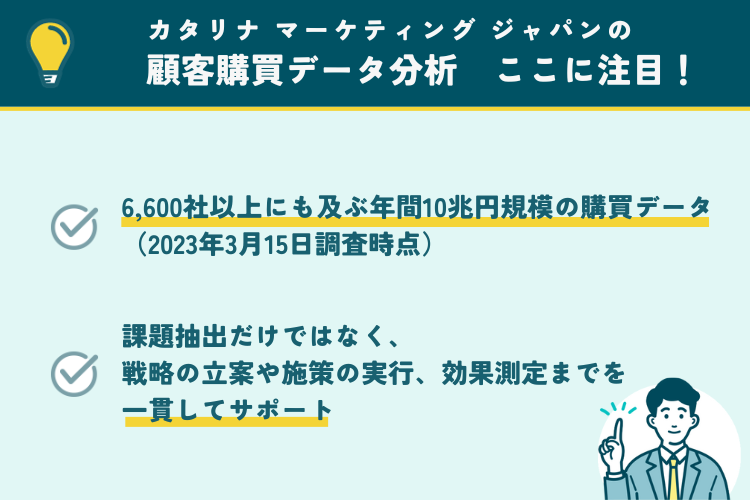 カタリナマーケティング ジャパンの顧客購買データ分析の注目ポイント